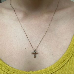 Gold filled cross necklace